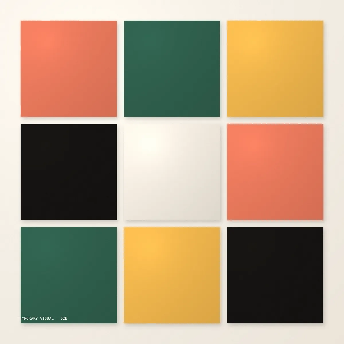 Temporary visual: abstract grid of colour tiles
