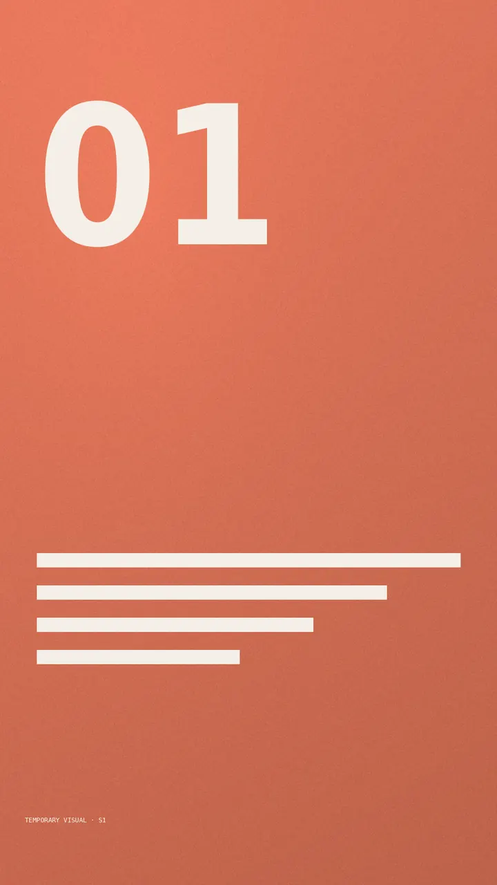 Temporary visual: abstract vertical social frame 1